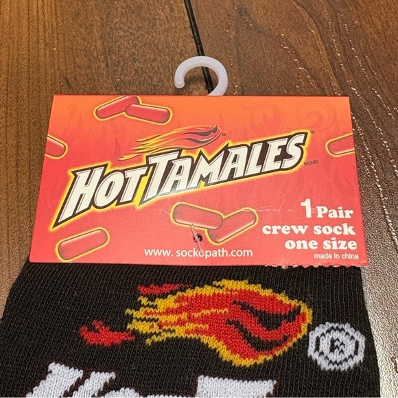 Hot Tamales Crazy Food Socks Unisex Men 8-12 Women 9-14 NWT Gift Fun 3/$20 - Picture 2 of 6